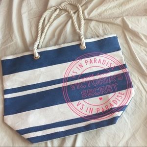 VS bag with a bunch of random VS items